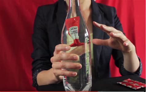 Sleight of hand with a magic bottle